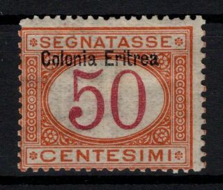 P118275 / Eritrea / Italian Colony / Postage Due / Sassone 6 Mh 150 E