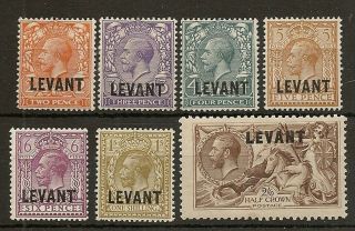 British Levant 1921 British Currency To 2/6 Seahorse Sgli8/24