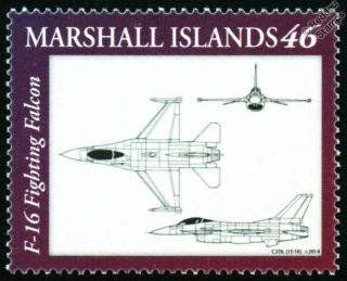Usaf General Dynamics F - 16 Fighting Falcon Fighter Aircraft Design Stamp