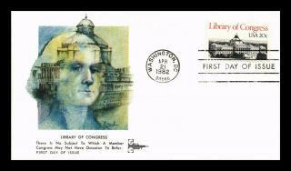 Dr Jim Stamps Us Library Of Congress First Day Cover Gill Craft Washington Dc