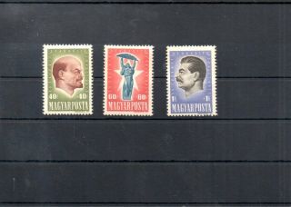 Old Stamps Of Hungary 1947 994 - 996 Mnh 30 Years Of The Sowietunio