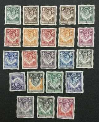 Momen: Northern Rhodesia 25 - 45 1938 Og H £300 Lot 3352