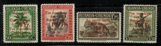 Ruanda Urundi B17 - 20 Complete Set 1945 Mnh
