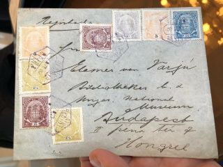 Rare Registered Portuguese Colonial Mozambique Postal Cover To Budapest 1902