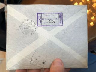 Rare Registered Portuguese Colonial Mozambique Postal Cover To Budapest 1902 3