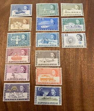 British Antarctic Territory Stamp Set Scott 1 - 15 Mnh Og Rare Cv$325