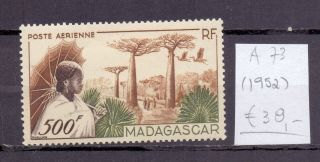 Madgascar 1952.  Air Mail Stamp.  Yt A73.  €38.  00