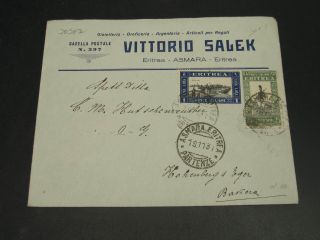 Eritrea 1931 Cover To Germany 30307