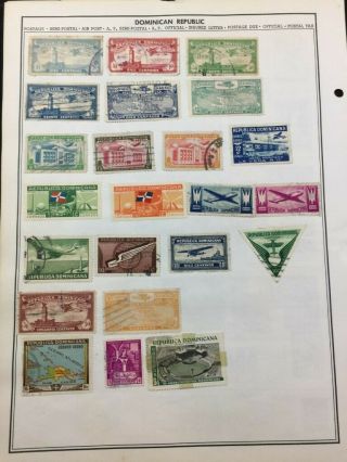 Treasure Coast Tcstamps 14,  Pages Of Old Dominican Postage Stamps 707