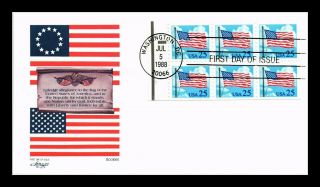 Dr Jim Stamps Us Flag In Clouds Booklet Pane First Day Cover Artmaster