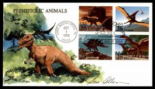 Mayfairstamps Us Fdc 1989 Prehistoric Animals Combo First Day Cover Wwb_37155