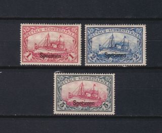 Germany South West Africa 1900,  Mi 11 - 23,  Cv €390,  Germany & Colonies,  Ships,  Mh