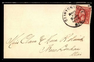 Mayfairstamps Us 1921 Clintonville To London Mourning Cover Wwb18005