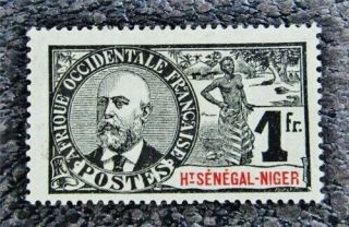 Nystamps French Upper Senegal & Niger Stamp 15 Og H $30