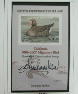 F1908 Ca 2006 White Fronted Goose - Sherrie Russell Melline Collect Edition 1170