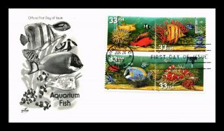 Dr Jim Stamps Us Aquarium Fish Combo First Day Cover Art Craft