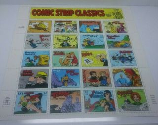 Us Comic Strip Classics 32 Cent Sheet Of 20 Mnh
