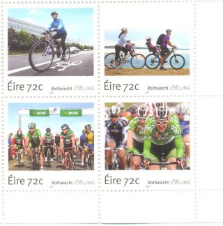 Ireland - Cycling Set Mnh 2016 Bicycles -