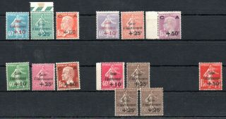 France,  1927,  1928,  1929,  1930,  1931,  Caisse,  Three Sets And More,  Mnh