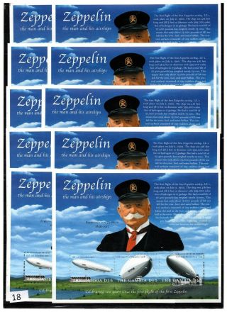 == 10x Gambia - Mnh - Zeppelin