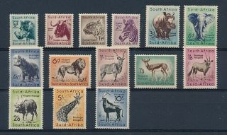 D279608 Wild Animals Mnh South Africa Sc.  200 - 213,  1954