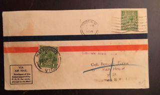 Set Of 2 1934 MacRobertson London - Melbourne Air Race Covers USA And KLM 2