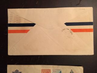 Set Of 2 1934 MacRobertson London - Melbourne Air Race Covers USA And KLM 4