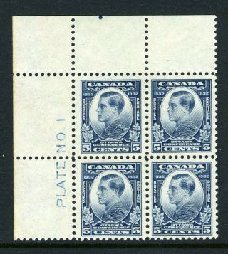 Canada Scott 193 - Snh - Ul Plate 1 - 5¢ Prince Of Wales (. 016)