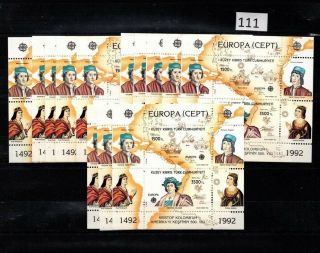 ,  13x Northern Cyprus 1992 - Mnh - Europa Cept - Columbus -