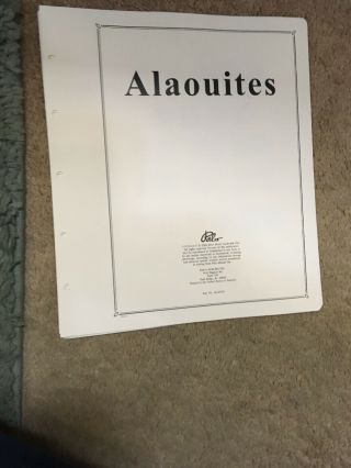 Alaouites Alawites Near Complete Lot On Palo Hingeless Color Pages SCV$610 7