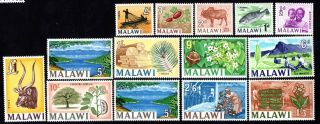 Malawi 1964 Group Of Stamps Mi 1 - 14 Mnh Cv= 20€