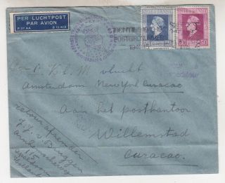 Netherlands,  1946 First Flight Cover,  Amsterdam To Curacao