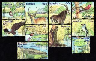 Namibia 1998 Group Of Stamps Mi 958 - 967 Mnh Cv=20€