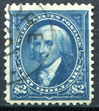 (769) Very Good 1895 U.  S.  $2 Dark Blue S 277a