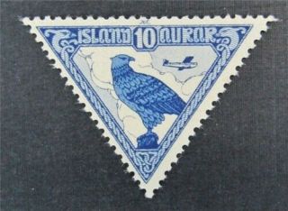 Nystamps Iceland Stamp C3 Og Nh $60