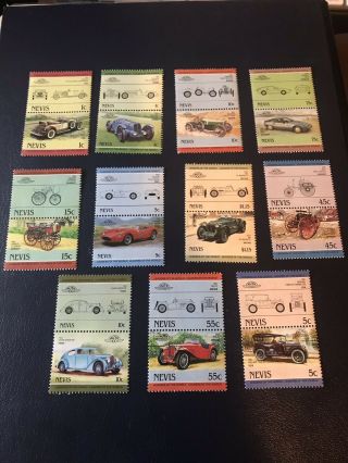 Nevis Car Stamps