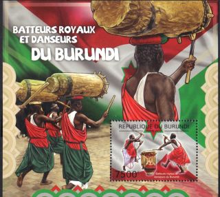 Burundi 2012 Royal Drummers And Dancers Of Burundi Mnh S/s Sc 1190