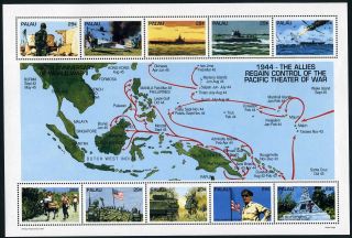 Palau 325 - 326 Sheets,  Mnh.  Michel Bl.  24 - 25.  Ww Ii Actions 1944.  Operation Overlord.