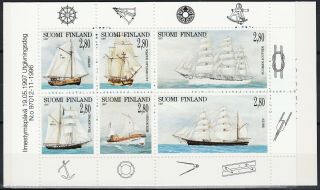 Finland Booklet 100th Ann Maritime Navigation & Rescue Service 1997 Mnh - 12 Euro