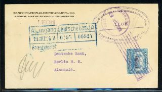 Nicaragua Postal History: Lot 92 1926 50c Official Managua - Berlin $$$$