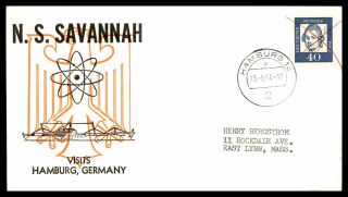 Mayfairstamps Germany 1964 Ns Savannah First Atomic Merchant Ship Visits Hamburg