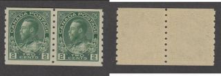 Mnh Canada 2 Cent Kgv Admiral Coil Pair 128 (lot 15713)