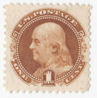 Us Stamp Scott 123 - 1875 - 1c Pictorial Re - Issue Benjamin Franklin - Mnh