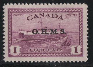 Moton114 O10 Overprint O.  H.  M.  S.  Canada Never Hinged Well Centered Xf