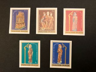 Hungary Scott 2640 - 4 Mnh Imperforate Imperf Imp Religious Items
