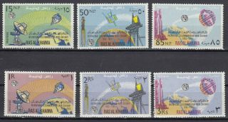 K8 Ras Al Khaima Set Of 6 Space Stamps 1965 Mnh