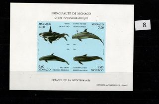 == Monaco 1994 - Mnh - Imperf - Whales,  Dolphins