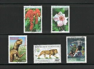 Gabon - - 5 Diff Commemoratives From 1998 - 2000