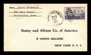 Dr Jim Stamps Us Burlington And Quincy Rpo Railroad Post Office Cover