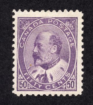 Canada 95 50 Cent Purple King Edward Vii Issue Mh